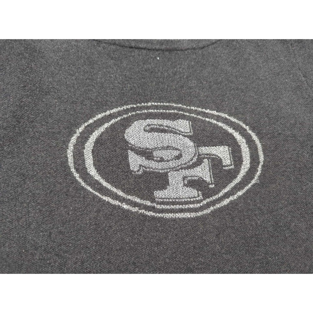 San Francisco 49ers Shirt Womens Large Long‎ Sleeve NFL Pro Line Knit Black - Picture 2 of 8